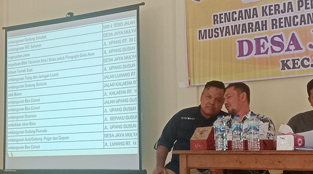 MIN 4 Tebo Masuk Pembahasan MUSDES Jaya Mulya MIN 4 Tebo Masuk Pembahasan MUSDES Jaya Mulya