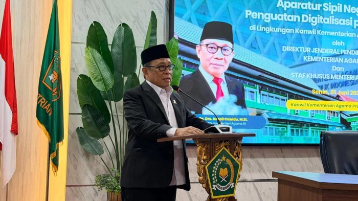 Stafsus Menag Apresiasi Kinerja Kakanwil, Penguatan Zona Integritas dan Perlindungan Anak Jadi Tantangan Stafsus Menag Apresiasi Kinerja Kakanwil, Penguatan Zona Integritas dan Perlindungan Anak Jadi Tantangan