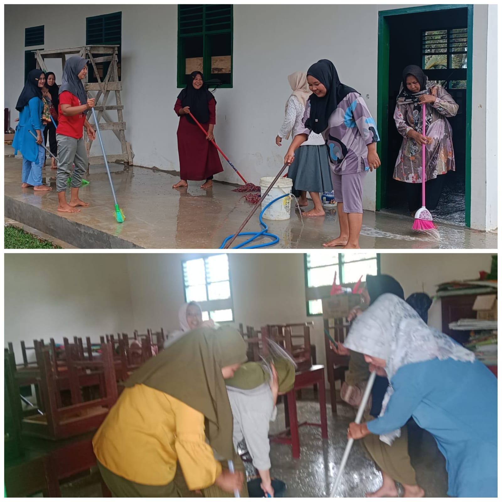 Orangtua Siswa Kelas 1 Antusias Gotong-royong Bersihkan Ruang Kelas Baru Orangtua Siswa Kelas 1 Antusias Gotong-royong Bersihkan Ruang Kelas Baru