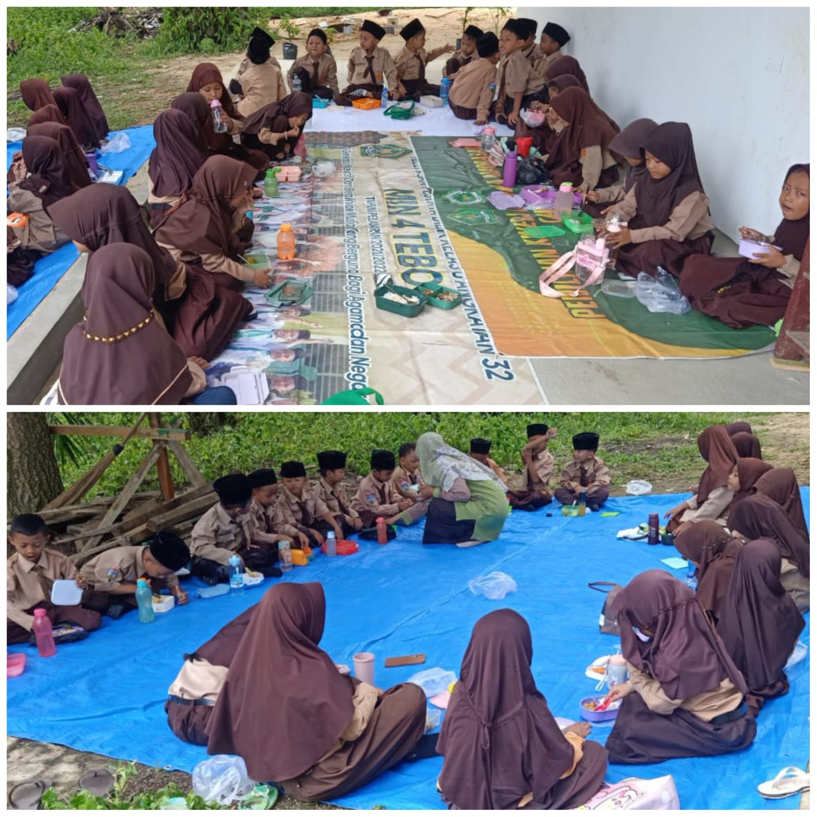 Kelas 1A dan 1B MIN 4 Tebo Rayakan Ruang Kelas Baru dengan Tasyakuran Sederhana  