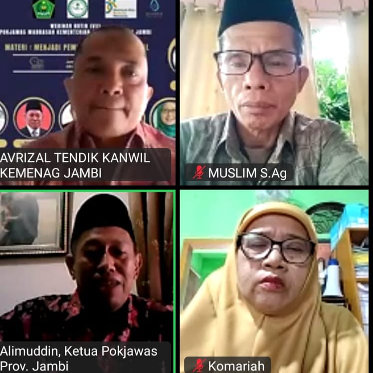 Guru MIN 4 Tebo Ikuti Webinar Asesmen Madrasah