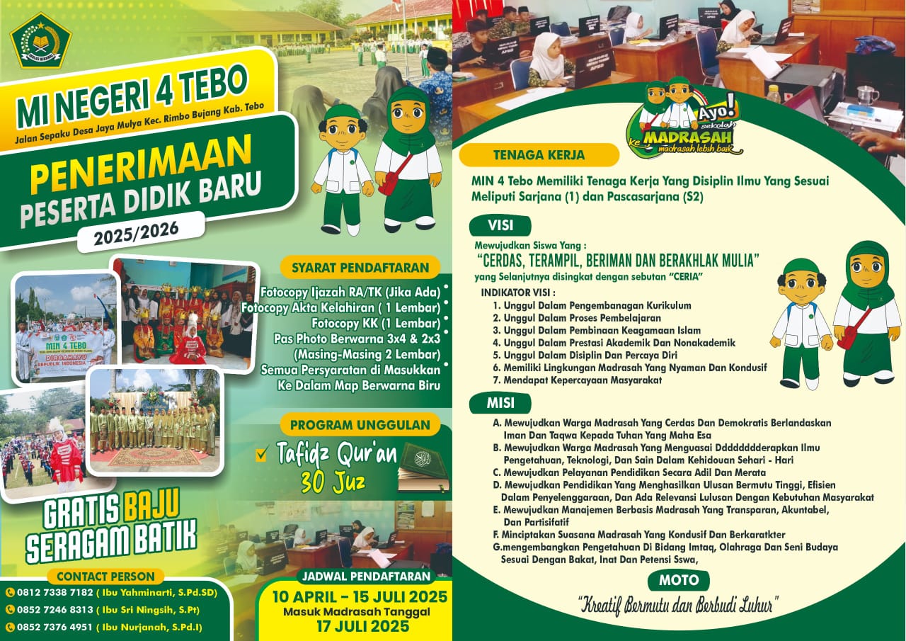 MIN 4 Tebo Mulai Sosialisasi PPDB ke TK/RA Sekitar MIN 4 Tebo Mulai Sosialisasi PPDB ke TK/RA Sekitar