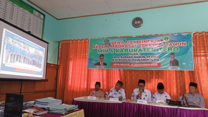 Sambutan Penilai PKKM MIN 4 Tebo: Pentingnya Bukti Dukung Dokumen yang Valid