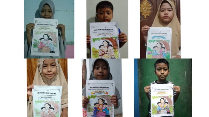 Peringatan Hari Kartini di Kelas 2B MIN 4 Tebo: Mewarnai Gambar, Bercerita, dan Kekaguman pada Sosok Pahlawan