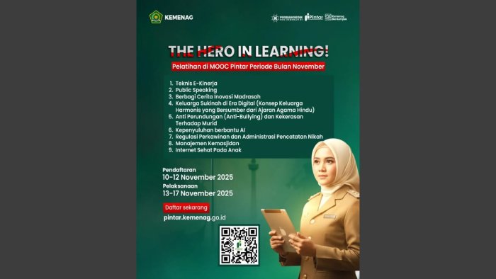 Pelatihan Online Pintar Kemenag Periode 13-17 November 2025 Pelatihan Online Pintar Kemenag Periode 13-17 November 2025