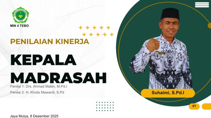 Seluruh Tim Kerja Siap Hadapi PKKM MIN 4 Tebo Senin Mendatang