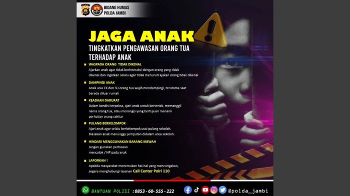 MIN 4 Tebo Sosialisasikan Himbauan Polda Jambi Jaga Anak