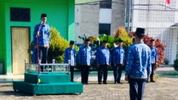 Kepala MIN 4 Tebo Hadiri Apel Kedisiplinan dan Halalbihalal di Kantor Kemenag Tebo