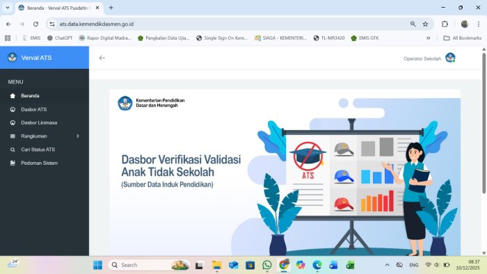Operator MIN 4 Tebo Selesaikan Verval ATS untuk Data Pendidikan Akurat Operator MIN 4 Tebo Selesaikan Verval ATS untuk Data Pendidikan Akurat