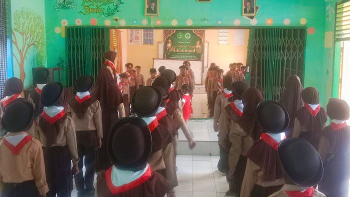 Tatap Lomba Tingkat II, MIN 4 Tebo Gelar Penjaringan dan Pembekalan Pramuka Penggalang