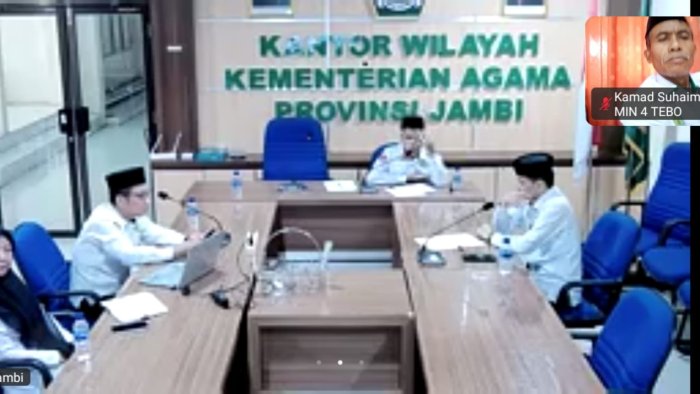 Kepala MIN 4 Tebo Ikuti Zoom Rapat MBG Kanwil Kemenag Jambi, Bahas Standar Gizi hingga Pelaporan Kepala MIN 4 Tebo Ikuti Zoom Rapat MBG Kanwil Kemenag Jambi, Bahas Standar Gizi hingga Pelaporan
