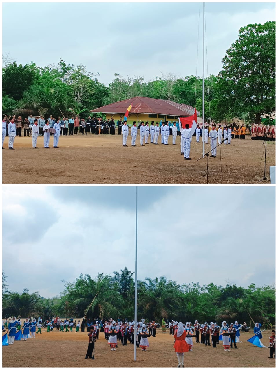Paskibra dan Marching Band MIN 4 Tebo Tampil pada Upacara Kemerdekaan di Desa Jaya Mulya Paskibra dan Marching Band MIN 4 Tebo Tampil pada Upacara Kemerdekaan di Desa Jaya Mulya