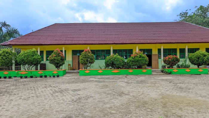 Revitalisasi Taman MIN 4 Tebo Tampil Segar dengan Warna Baru