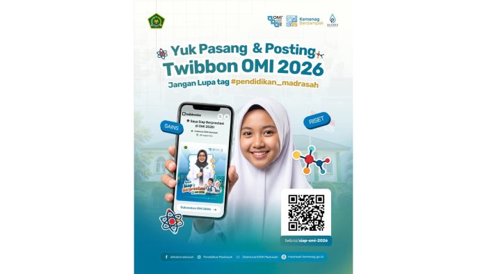 Semarakkan OMI 2026: Panduan Pasang Twibbon Resmi Dukung Generasi Sains Madrasah Semarakkan OMI 2026: Panduan Pasang Twibbon Resmi Dukung Generasi Sains Madrasah