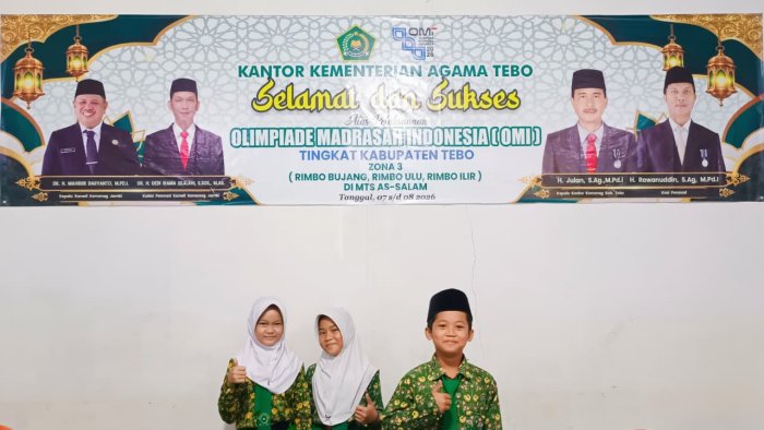 Delegasi IPAS MIN 4 Tebo Tuntaskan OMI 2026 Tingkat Kabupaten dengan Optimisme Tinggi Delegasi IPAS MIN 4 Tebo Tuntaskan OMI 2026 Tingkat Kabupaten dengan Optimisme Tinggi