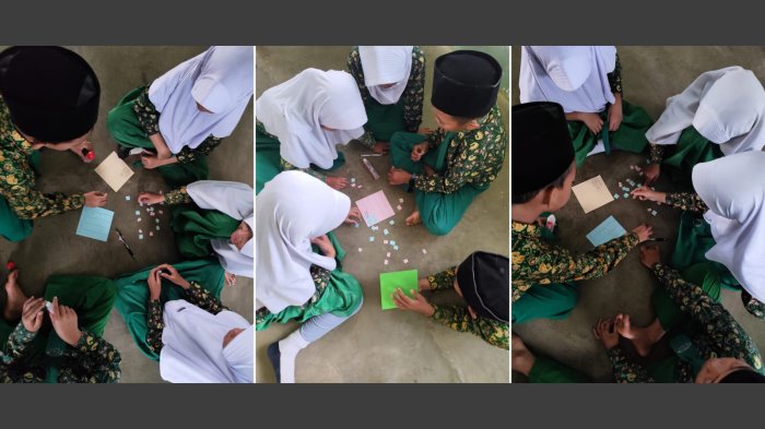 Belajar Nama Bahasa Daerah dengan Puzzle Huruf, Siswa Kelas 3B MIN 4 Tebo Tunjukkan Semangat Tinggi