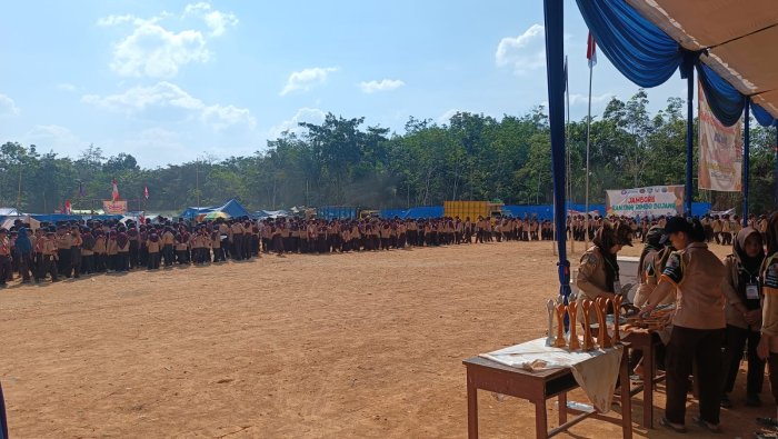 MIN 4 Tebo Ikuti Upacara Penutupan Jambore Ranting Rimbo Bujang