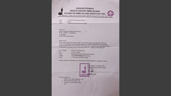 Sehari Jelang Musran, Pembina Pramuka MIN 4 Tebo Tegaskan Siap Hadir dan Bawa Aspirasi Gugus Depan