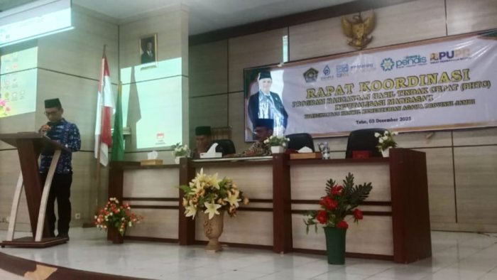 Kepala MIN 4 Tebo Ikuti Rakor PHTC Revitalisasi Madrasah di Aula Kemenag Tebo