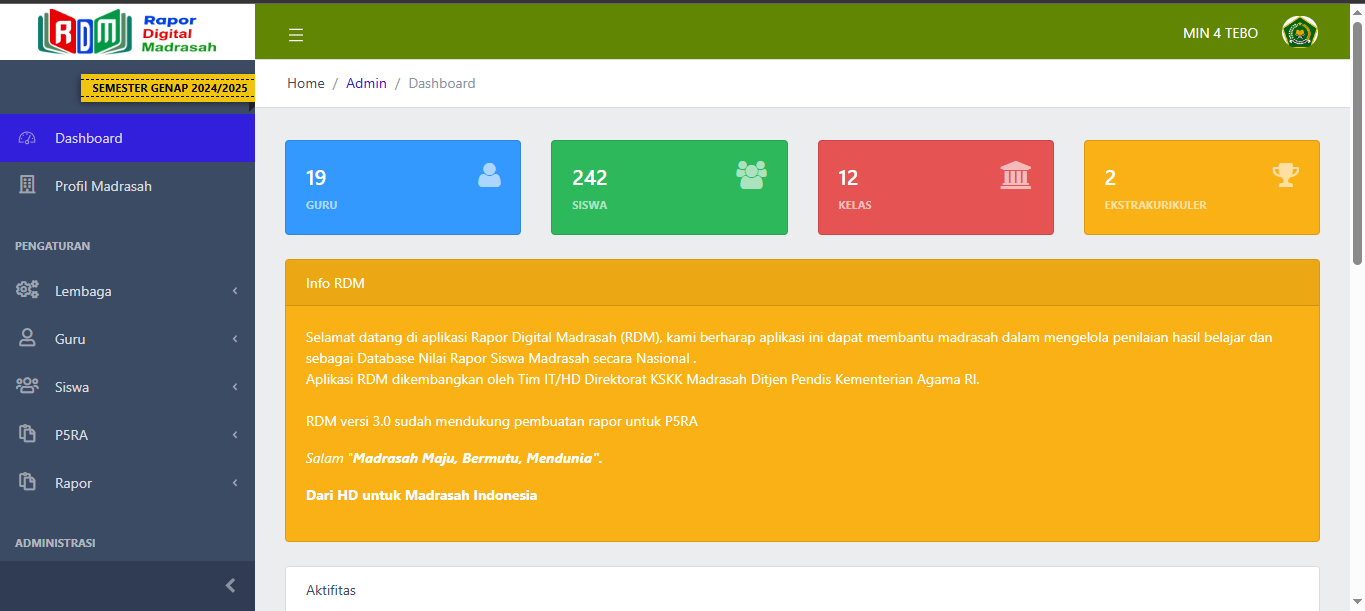 Pengisian Rapor Digital MIN 4 Tebo Selesai Tepat Waktu Pengisian Rapor Digital MIN 4 Tebo Selesai Tepat Waktu