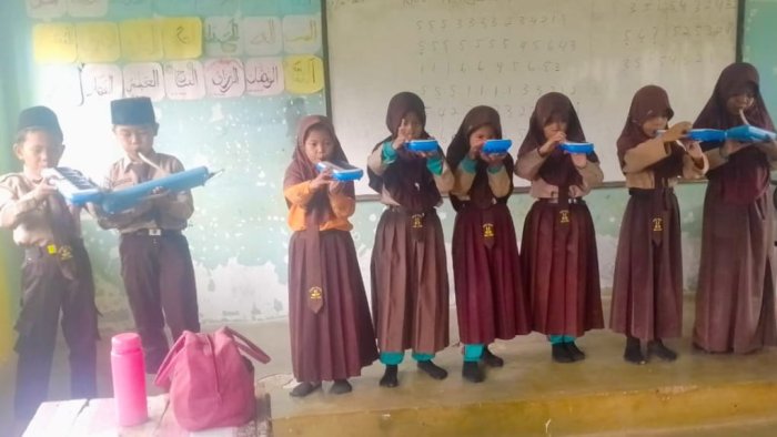 Nada Bagimu Negeri Mengalun di Kelas 3B MIN 4 Tebo