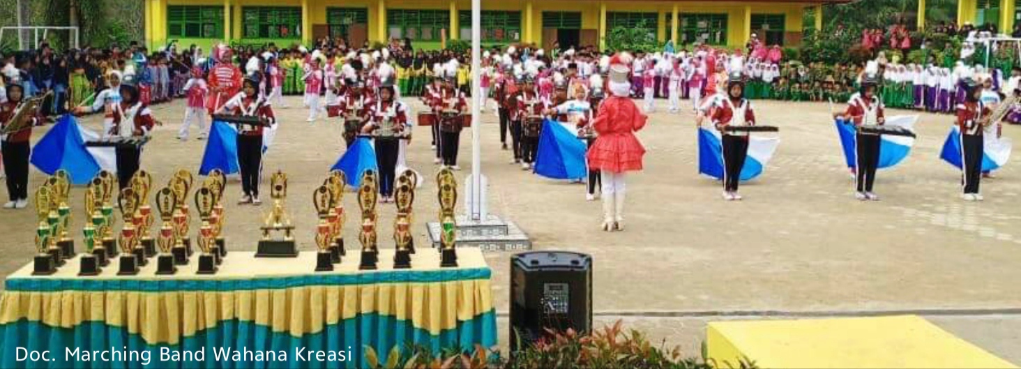 Marching Band Wahana Kreasi MIN 4 Tebo Bersiap Sambut Hari Kemerdekaan dengan Formasi Baru