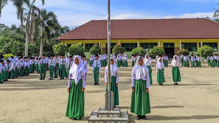 Variasi Formasi Paskibra Setiap Upacara Hari Besar di MIN 4 Tebo