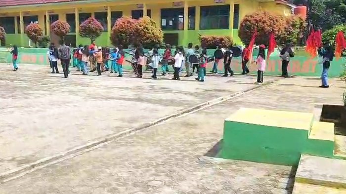 Satu Tingkat Lebih Berat, Latihan Marching Band MIN 4 Tebo Mulai Fokus Formasi Jalan