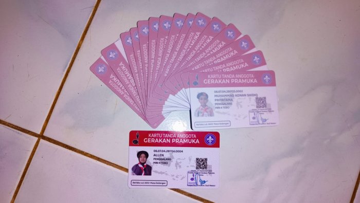 Anggota Pramuka Penggalang MIN 4 Tebo Resmi Miliki KTA Anggota Pramuka Penggalang MIN 4 Tebo Resmi Miliki KTA