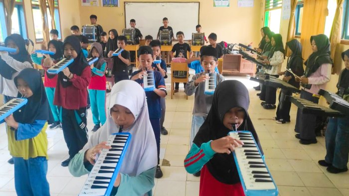 Curi Start Masuk di Tengah Libur, Marching Band MIN 4 Tebo Kembali Lanjutkan Latihan Intensif