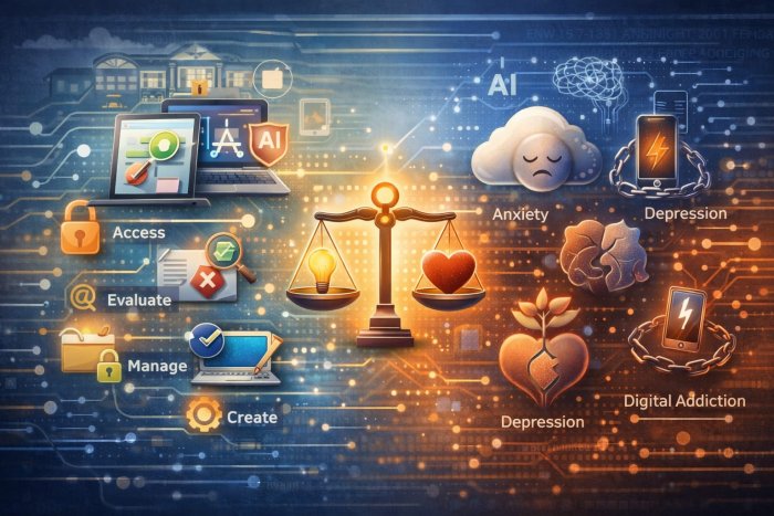 SKB 7 Menteri: Pastikan Kesiapan Literasi Digital Dasar Siswa Sebelum Ajarkan AI