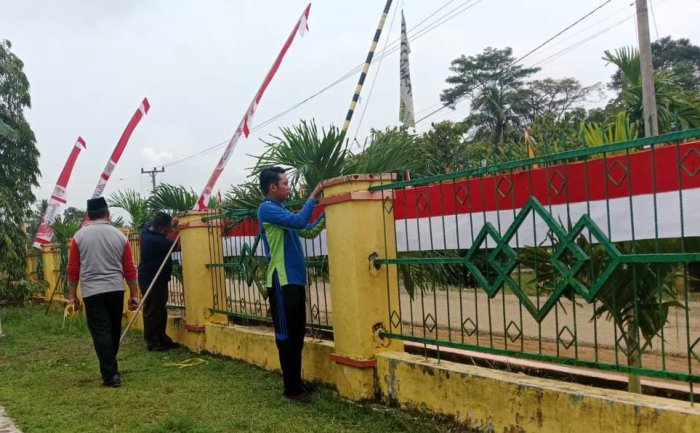 Sambut Kemerdekaan, MIN 4 Tebo Dipenuhi Umbul-Umbul Sambut Kemerdekaan, MIN 4 Tebo Dipenuhi Umbul-Umbul
