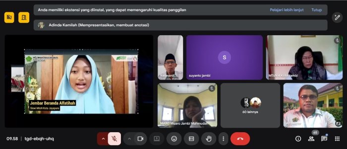 Alef Education Hadir Kembali, Kini Giliran Guru Bahasa Inggris MIN 4 Tebo Ambil Bagian