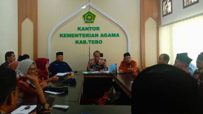 Kepala MIN 4 Tebo Hadiri Rapat Persiapan Safari Ramadhan Kanwil Kemenag Provinsi Jambi di Tebo