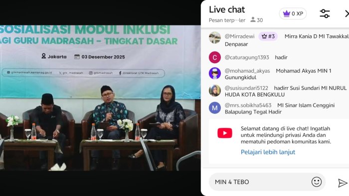 Guru MIN 4 Tebo Ikuti Sosialisasi Modul Inklusi Madrasah via Live Streaming Guru MIN 4 Tebo Ikuti Sosialisasi Modul Inklusi Madrasah via Live Streaming