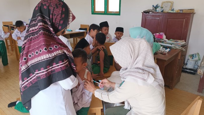 MIN 4 Tebo Sambut Pelaksanaan BIAS Bersama Puskesmas Rimbo Bujang II