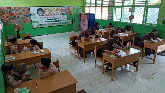 Usai Pesantren Kilat, Siswa MIN 4 Tebo Kembali Belajar Normal, Semangat Tak Surut Meski Puasa